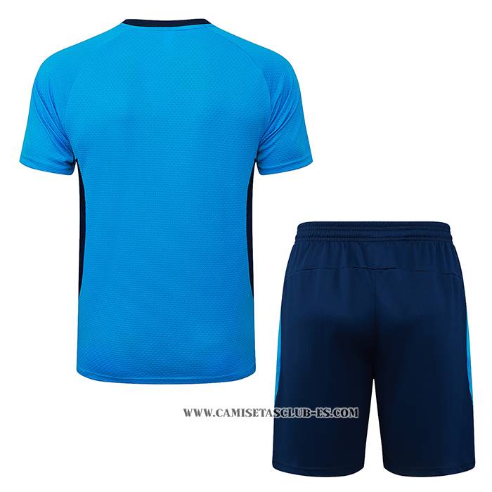 Chandal del Gremio 25-26 Manga Corta Azul - Pantalon Corto